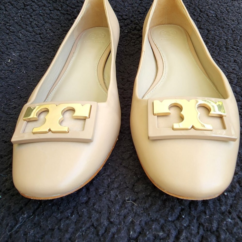 TORY BURCH BALLET FLATS CREAM  10